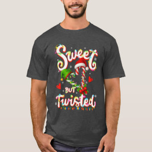Süßigkeiten-Zuckerstange verdreht lustige Weihnach T-Shirt
