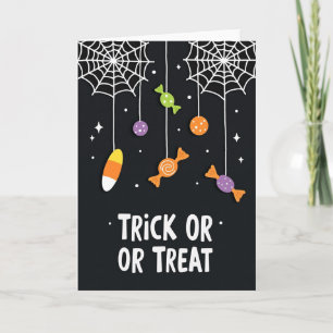 Süßigkeitenkarte zum Trick-or-Treat Karte