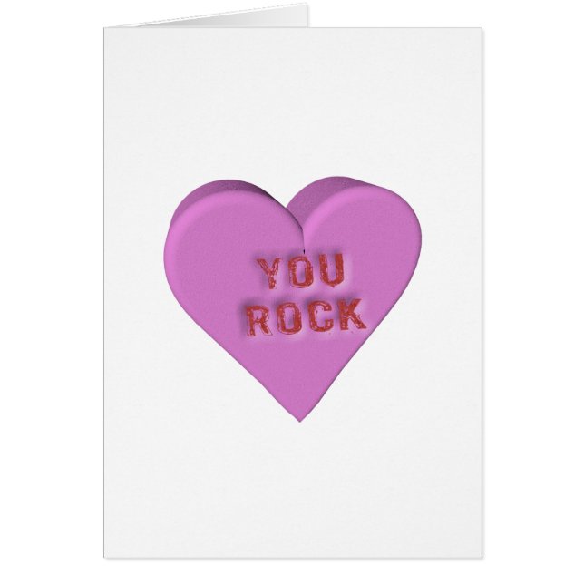 Süßigkeits-Herz "SIE FELSEN " (Vorne)