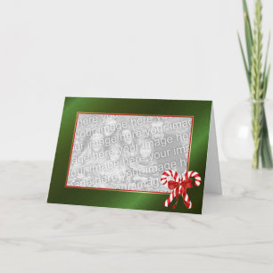 Süßigkeits-Kerzen-Weihnachtsschablone Feiertagskarte