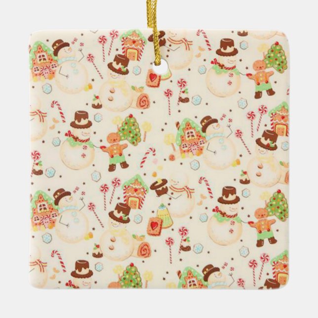 Süßigkeits-Land Keramikornament (Vorderseite)