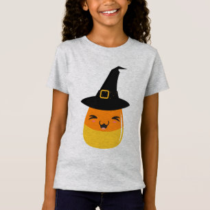 Süßigkeits-Mais-Halloween-Hexe T-Shirt