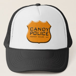 Süßigkeits-Polizei-Hut Truckerkappe