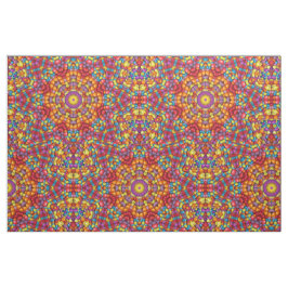 Süßigkeits-rotes gelb-orangees Vintages Stoff