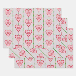 Süßkarpfen Merry and Bright 3 Packung Geschenkpack Geschenkpapier Set