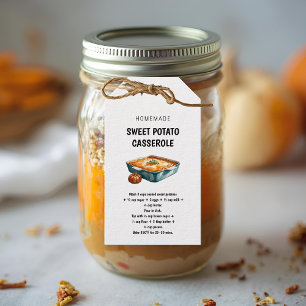 Süßkartoffel-Auflauf-Rezept Thanksgiving Geschenkanhänger