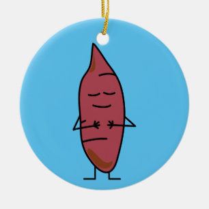 Süßkartoffel-Jamswurzel-Jamswurzel-Kartoffeln Keramik Ornament