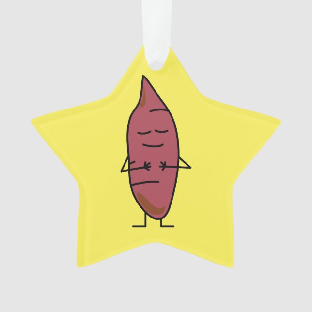 Süßkartoffel-Jamswurzel-Jamswurzel-Kartoffeln Ornament (Vorderseite)