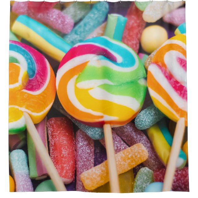 Süßkartoffeln Duschvorhang (Vorderseite)