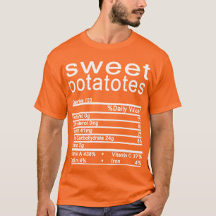 Süßkartoffeln Ernährung Fakten Witziger Erntedank T-Shirt