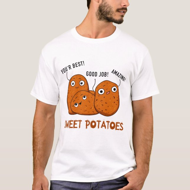 Süßkartoffeln Funny T-Shirt (Vorderseite)