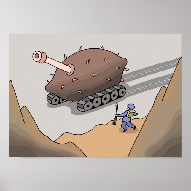 Süßkartoffelpanzer marschieren vorwärts. poster (Vorne)
