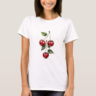 Süßkirschen im Obstgarten ernten T-Shirt