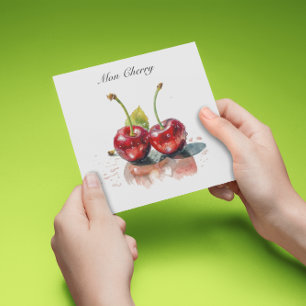 Süßkirschen in Wasserfarbe, nach Maß