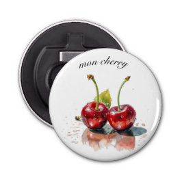 Süßkirschen in Wasserfarbe, nach Maß Flaschenöffner