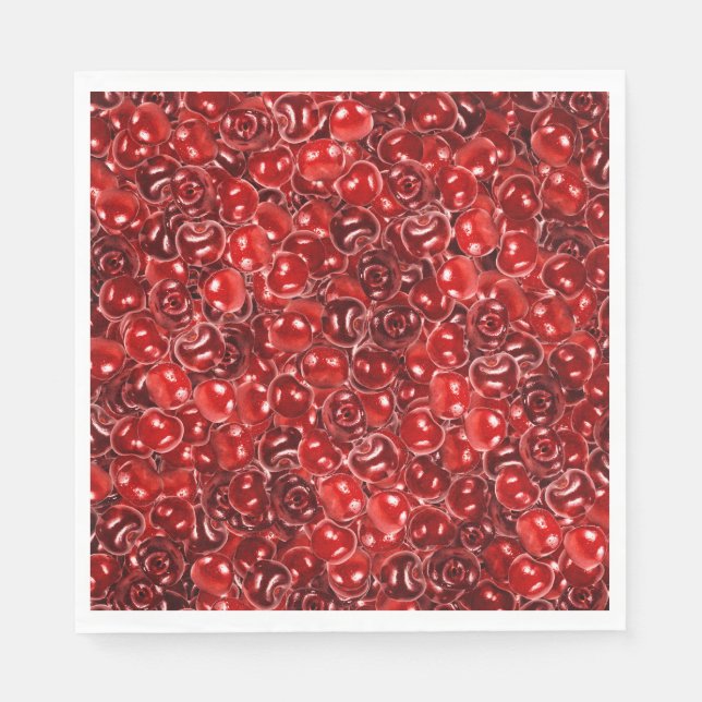 Süßkirschen Serviette (Vorderseite)