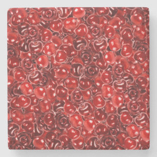 Süßkirschen Steinuntersetzer