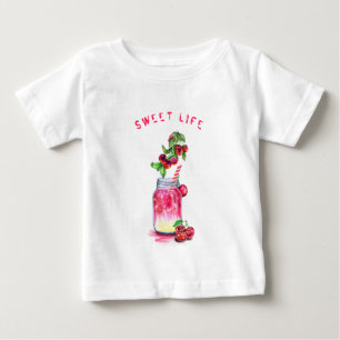 Süßkirschsaft Getränke Früchte Funny Baby T - Shir T-shirt