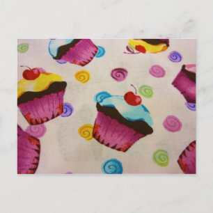 Süßkuchen Postkarte