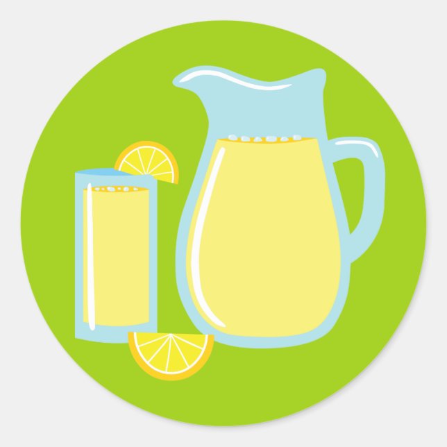 Süßlemonade Runder Aufkleber (Vorderseite)
