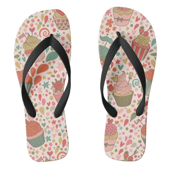 Süßmuster Flip Flops (Fußbett)