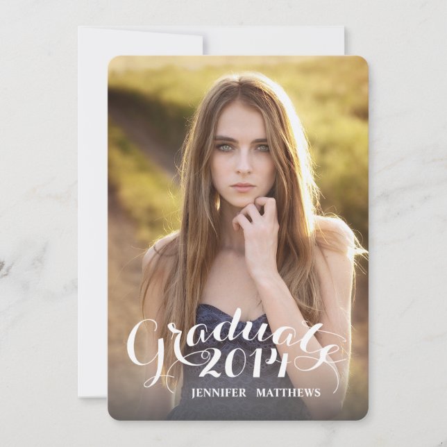 Süßschrift| Einladung zur Graduierung (Vorderseite)