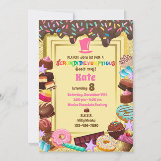 Süßspeise, Schokolade, Essen, Donuts, Regenbogen Einladung