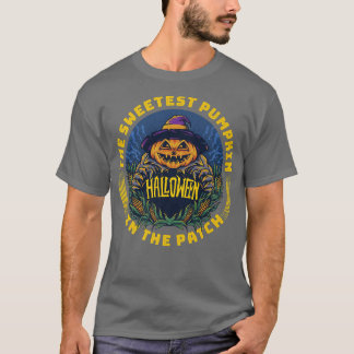 Süßster Kürbis in den Patch Funny JackOLantern H T-Shirt