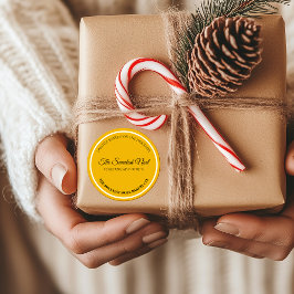 Süßstes Weihnachten Elegantes Weihnachtsgebäck Runder Aufkleber