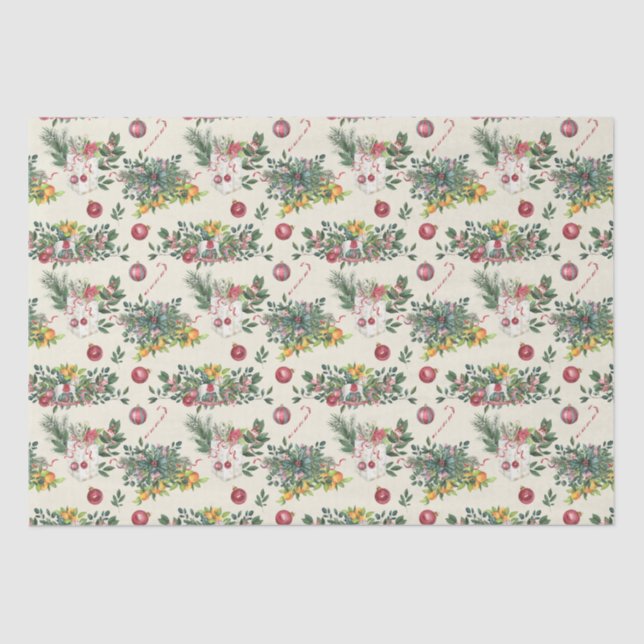 Süßwaren, Spielzeug, Blume und Obst Seidenpapier (Vorderseite)