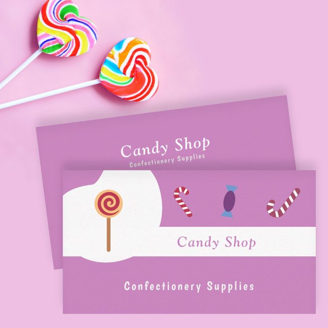Süßwaren, Süßwaren Visitenkarte (Candy Business Card)