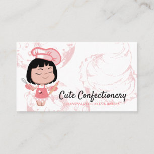 Süßwarenbaker Girl Visitenkarte