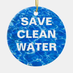 Süßwasser - dritte Version von drei Keramik Ornament