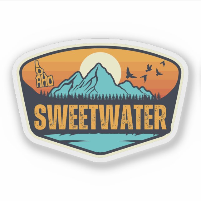 Süßwasser, Idaho Aufkleber (Vorderseite)