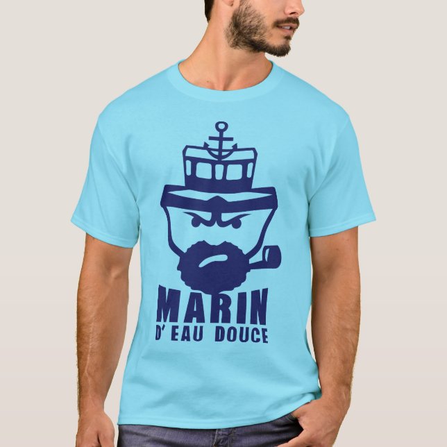 Süßwasser-Zitierer-Boot-Anker T-Shirt (Vorderseite)