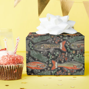 Süßwasserfisch Stilvolle Designforelle Kleine Fisc Geschenkpapier