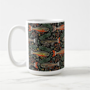 Süßwasserfisch, Stilvolles Design, Forelle, Fische Kaffeetasse