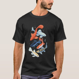 Süßwasserfischdiagramm für Angelfreunde T-Shirt