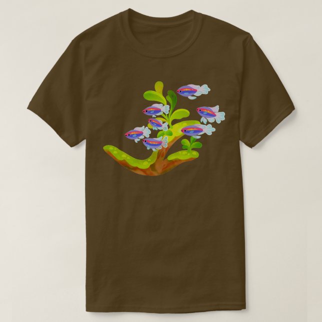 Süßwasserfische und Pflanze Kongo Tetra T-Shirt (Design vorne)