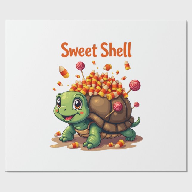 Süßwasserschildkröte Geschenkpapier (Flach)