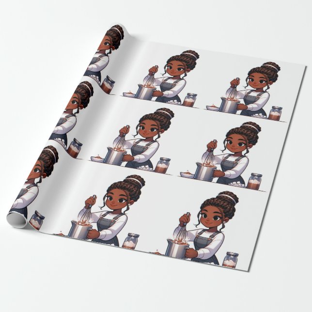 Süßwinterwärme - Weihnachtswaschpapier Geschenkpapier (Ungerollt)