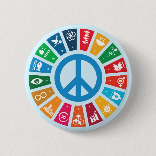 Sustainability Goals Advocacy Community Action Button (Vorderseite)