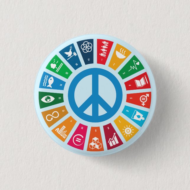 Sustainability Goals Advocacy Community Action Button (Vorderseite)