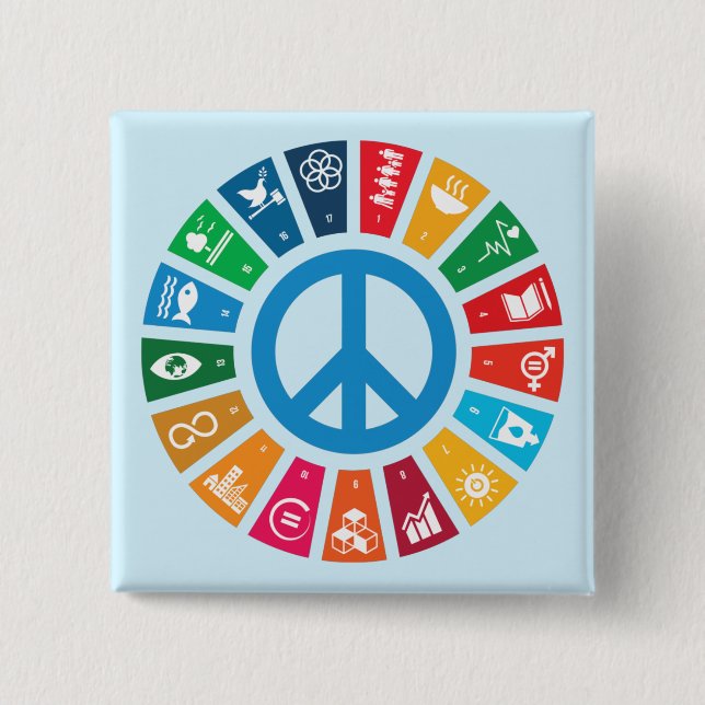 Sustainability Goals Advocacy Community Action Button (Vorderseite)