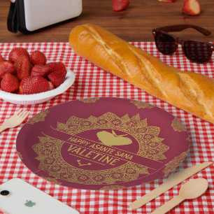 Sustainable Opulenz Valentinstagsdekoration: Vergo Pappteller