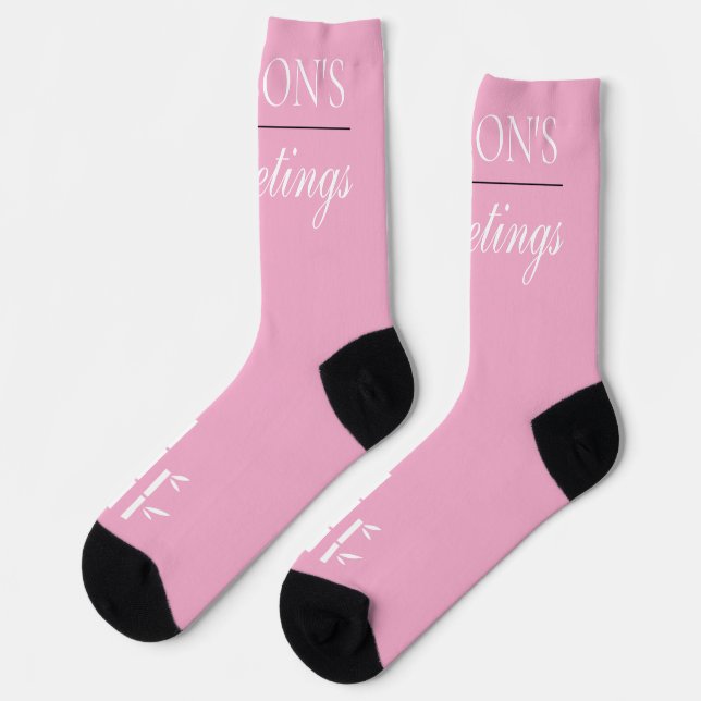 Sustainable Premium Crew Sock (Hellrosa) Socken (Linkes Detail)