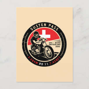 Susten Pass   Schweiz   Motorrad Postkarte