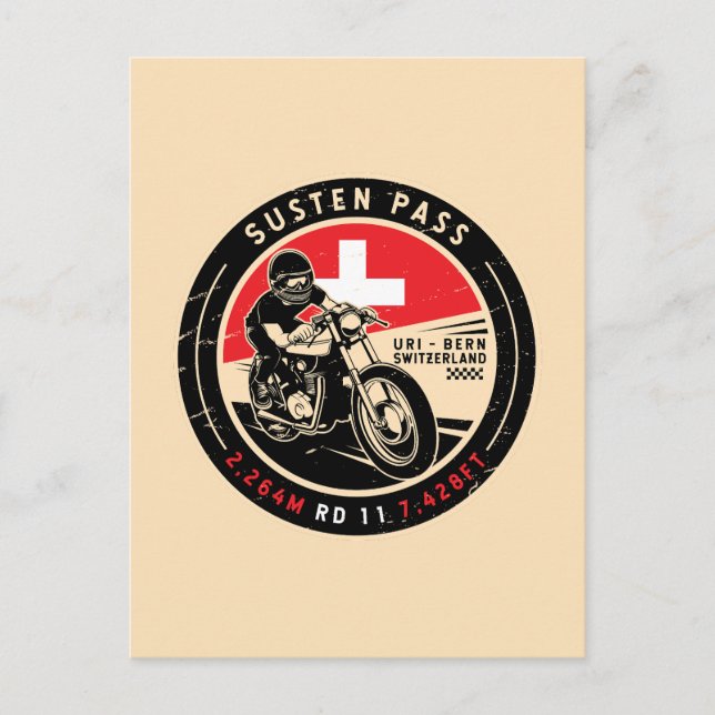 Susten Pass | Schweiz | Motorrad Postkarte (Vorderseite)