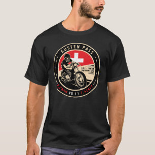 Susten Pass   Schweiz   Motorrad T-Shirt