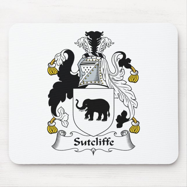Sutcliffe Familienwappen Mousepad (Vorne)